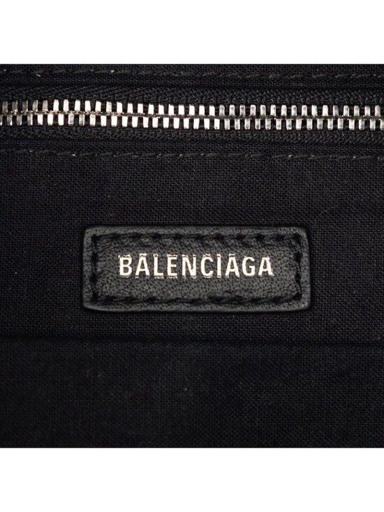 Balenciaga Everyday Backpack Black White Faux Fur Leather main image 6